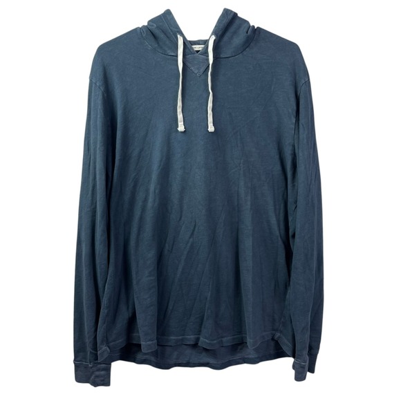 Marine Layer Other - Marine Layer Hooded Long Sleeve Shirt Mens Large Blue Gray Cotton